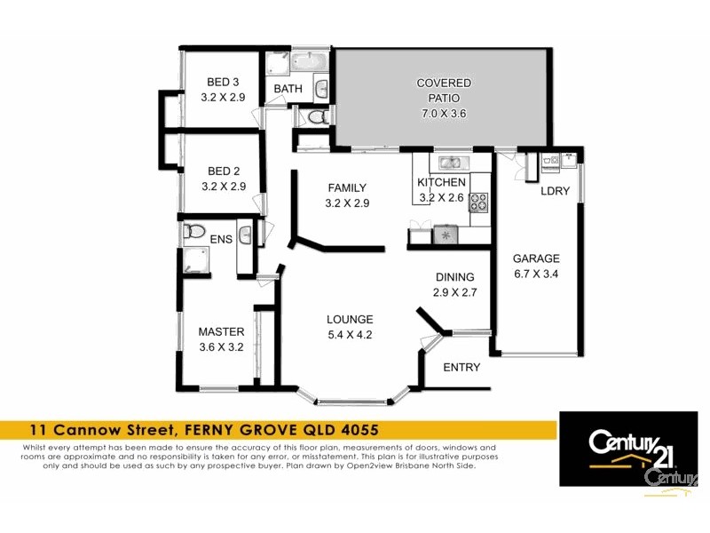11 Cannow Street, Ferny Grove QLD 4055 Floorplan