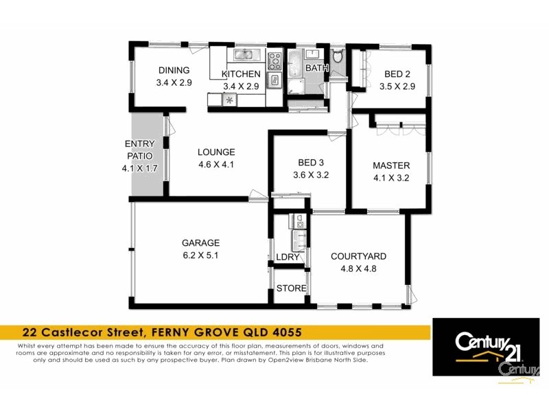 22 Castlecor Street, Ferny Grove QLD 4055 Floorplan