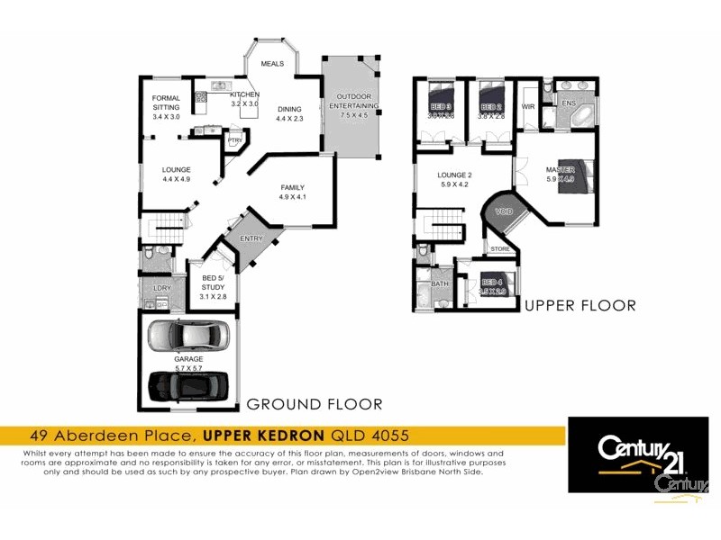 49 Aberdeen Place, Upper Kedron QLD 4055 Floorplan