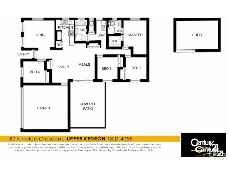 80 Kirralee Crescent, Upper Kedron QLD 4055 Floorplan