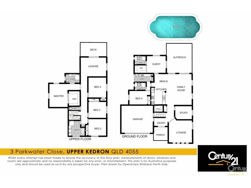 3 Parkwater Close, Upper Kedron QLD 4055 Floorplan