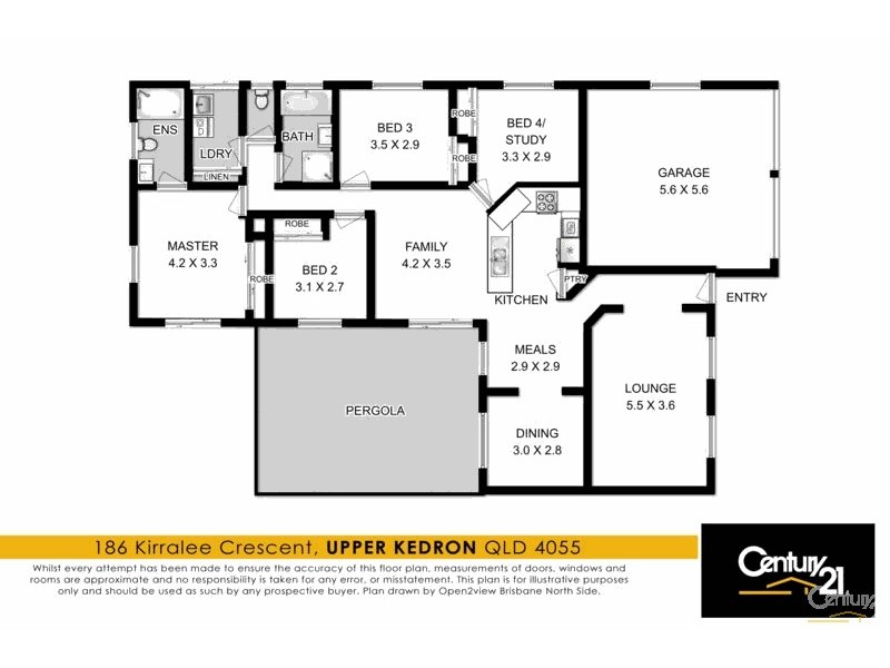 186 Kirralee Crescent, Upper Kedron QLD 4055 Floorplan
