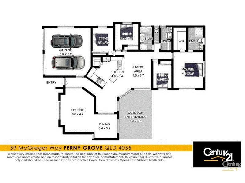 59 McGregor Way, Ferny Grove QLD 4055 Floorplan
