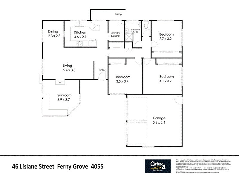 46 Lislane Street, Ferny Grove QLD 4055 Floorplan