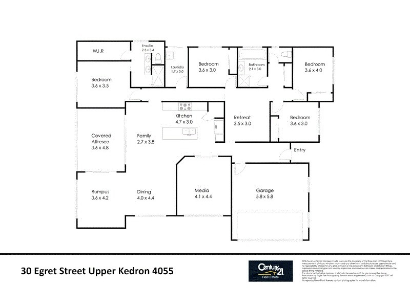 30 Egret Street, Upper Kedron QLD 4055 Floorplan