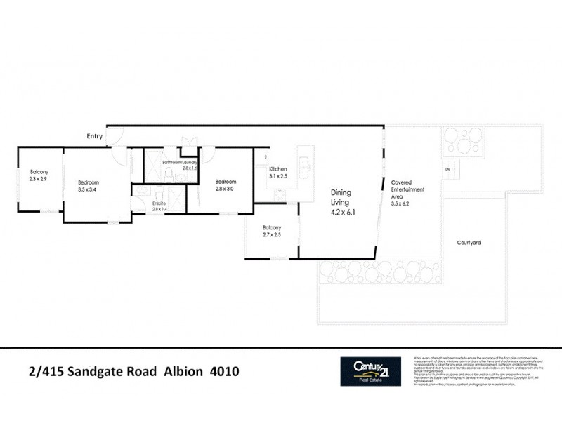 2/415 Sandgate Road, Albion QLD 4010 Floorplan
