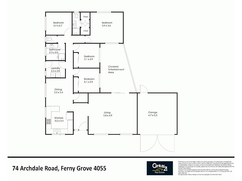 74 Archdale Road, Ferny Grove QLD 4055 Floorplan