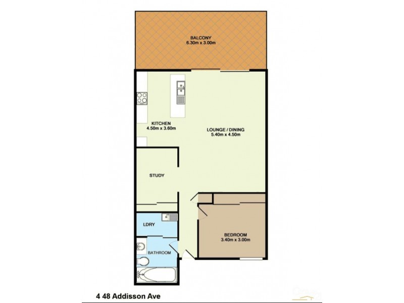 4/48 Addison Avenue, Bulimba QLD 4171 Floorplan