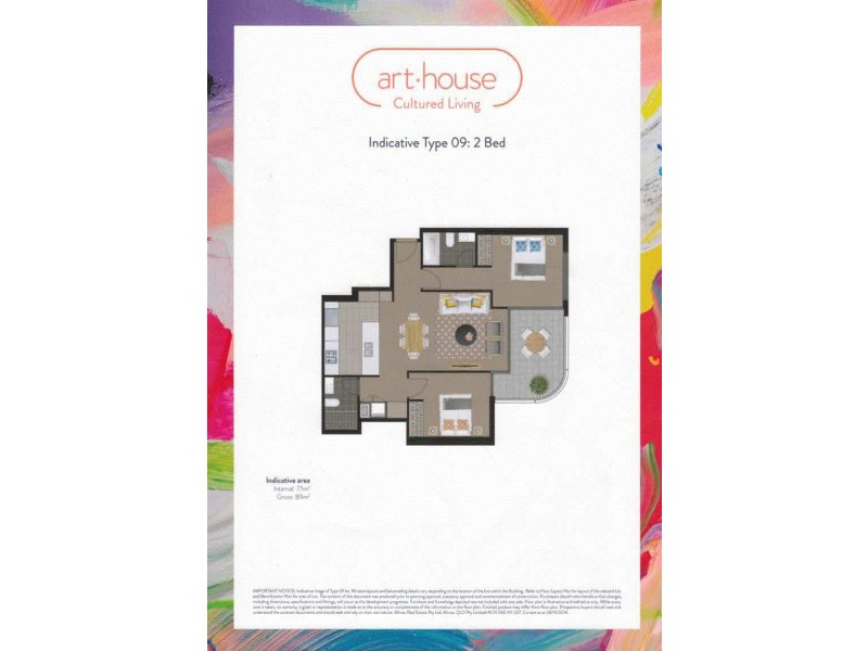 1129/58  Hope Street, South Brisbane QLD 4101 Floorplan