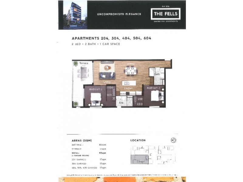 204/588  Boundary Street, Spring Hill QLD 4000 Floorplan