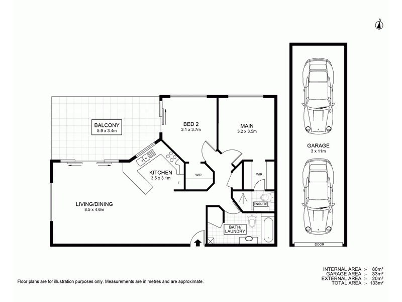 3/28 Balowrie Street, Hamilton QLD 4007 Floorplan