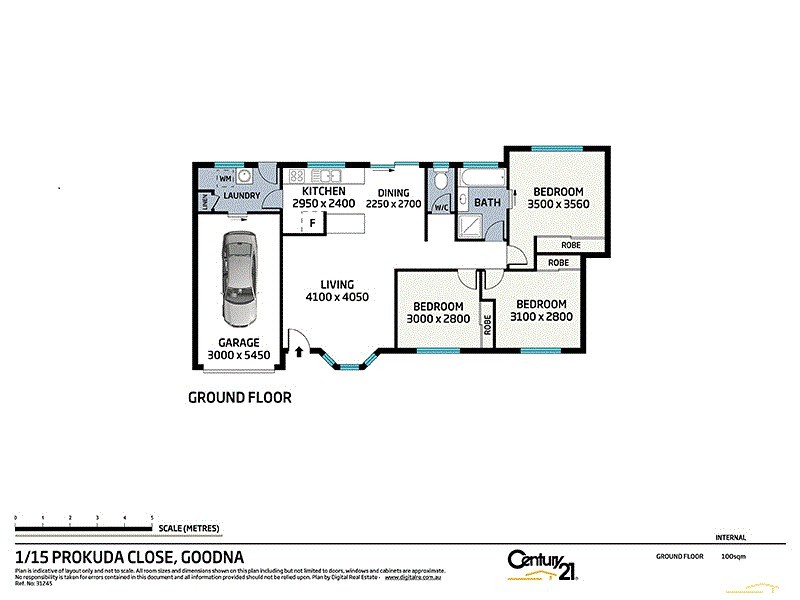 2/15 Prokuda Close, Goodna QLD 4300 Floorplan