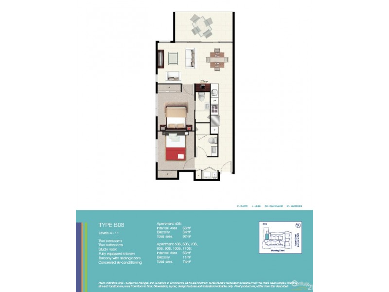 66 Manning Street, South Brisbane QLD 4101 Floorplan