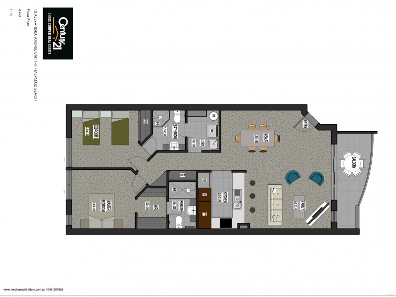 141/10 Alexandra Avenue, Mermaid Beach QLD 4218 Floorplan