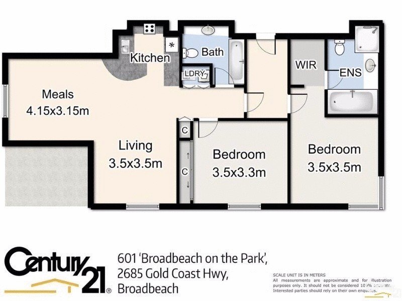 6/2685 Gold Coast Highway, Broadbeach QLD 4218 Floorplan