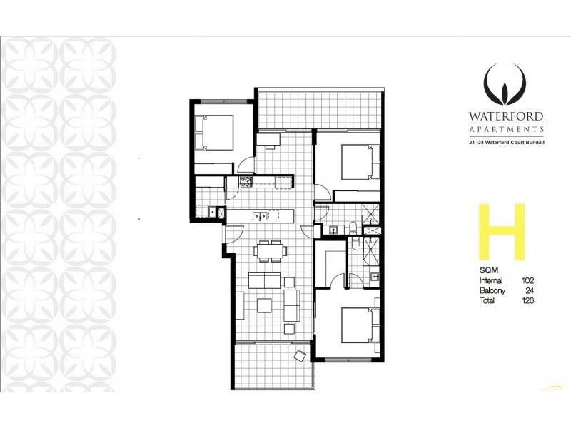 4103/1-7 Waterford Court, Bundall QLD 4217 Floorplan