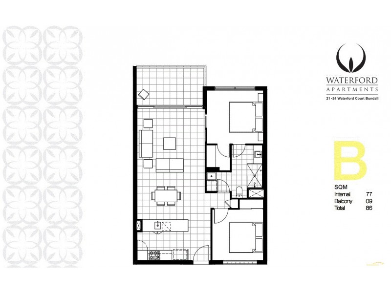 2313/1-7 Waterford Court, Bundall QLD 4217 Floorplan