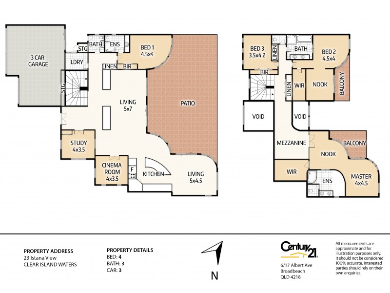 23 Istana View, Clear Island Waters QLD 4226 Floorplan