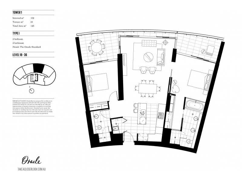 3403/1 Oracle Blvd, Broadbeach QLD 4218 Floorplan