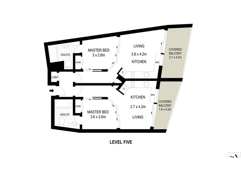 6/42-44  Surf Parade, Broadbeach QLD 4218 Floorplan