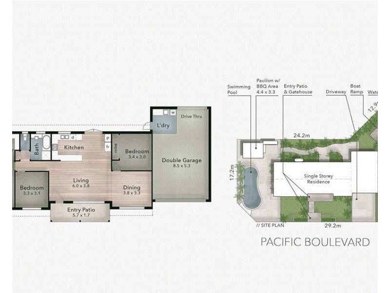 3 Pacific Boulevard, Broadbeach Waters QLD 4218 Floorplan