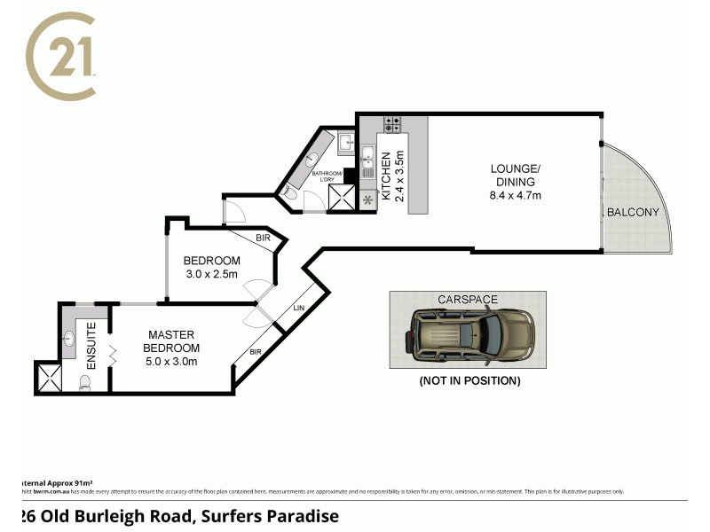 28/26 Old Burleigh Road, Surfers Paradise QLD 4217 Floorplan