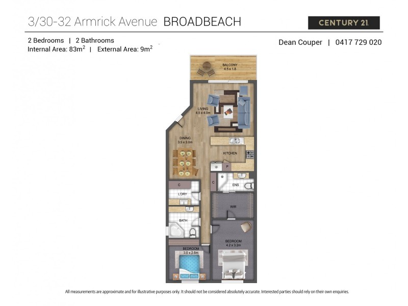 3/30-32 Armrick Avenue, Broadbeach QLD 4218 Floorplan