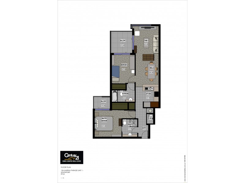 136 Marine Parade, Southport QLD 4215 Floorplan