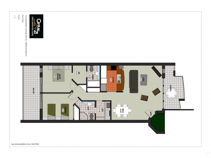 96/10 Alexandra Avenue, Mermaid Beach QLD 4218 Floorplan