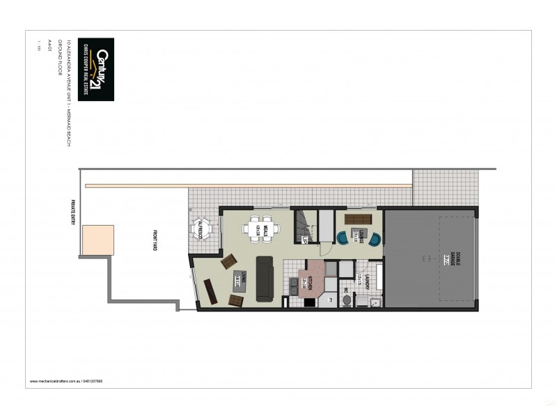 1/10 Alexandra Avenue, Mermaid Beach QLD 4218 Floorplan