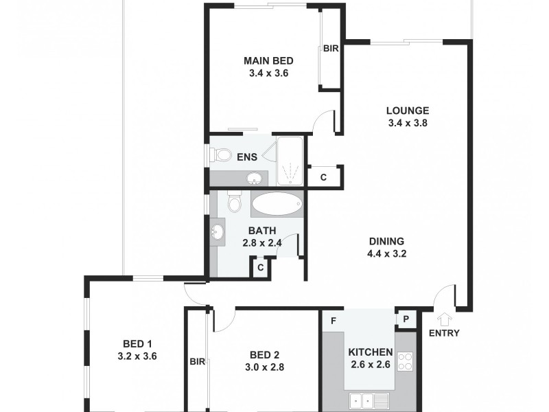 1/22  Oleander Avenue, Biggera Waters QLD 4216 Floorplan