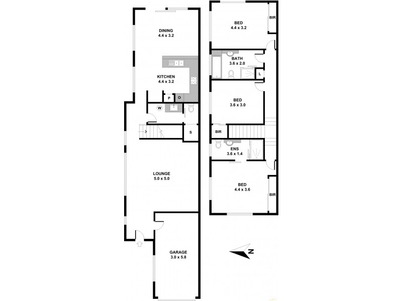1 and 2/22  Proud Street, Labrador QLD 4215 Floorplan