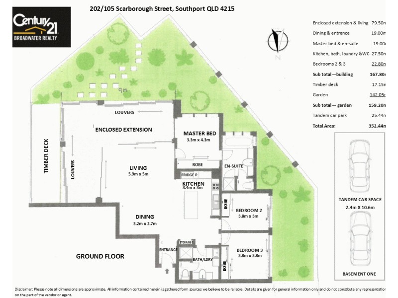 202/105 Scarborough Street, Southport QLD 4215 Floorplan