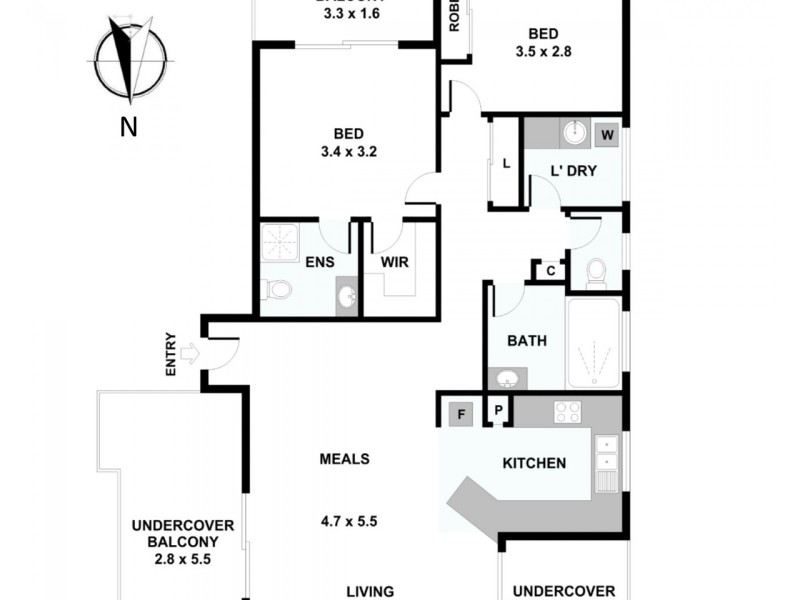 13/46 Lenneberg Street, Southport QLD 4215 Floorplan