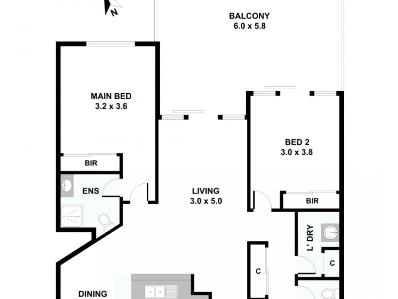4/52 Queen Street, Southport QLD 4215 Floorplan