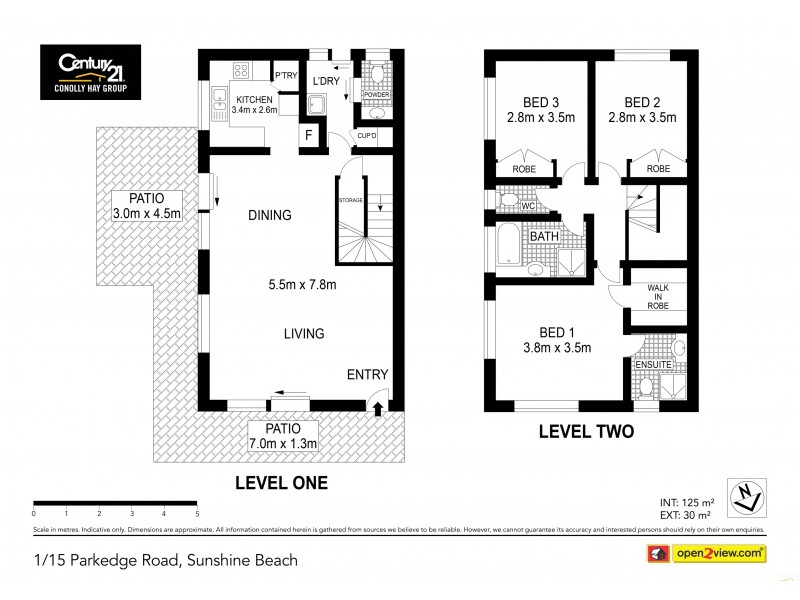 1/15  Parkedge Road, Sunshine Beach QLD 4567 Floorplan