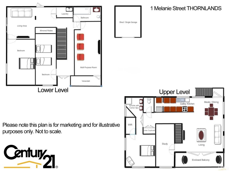 1 Melanie Street, Thornlands QLD 4164 Floorplan