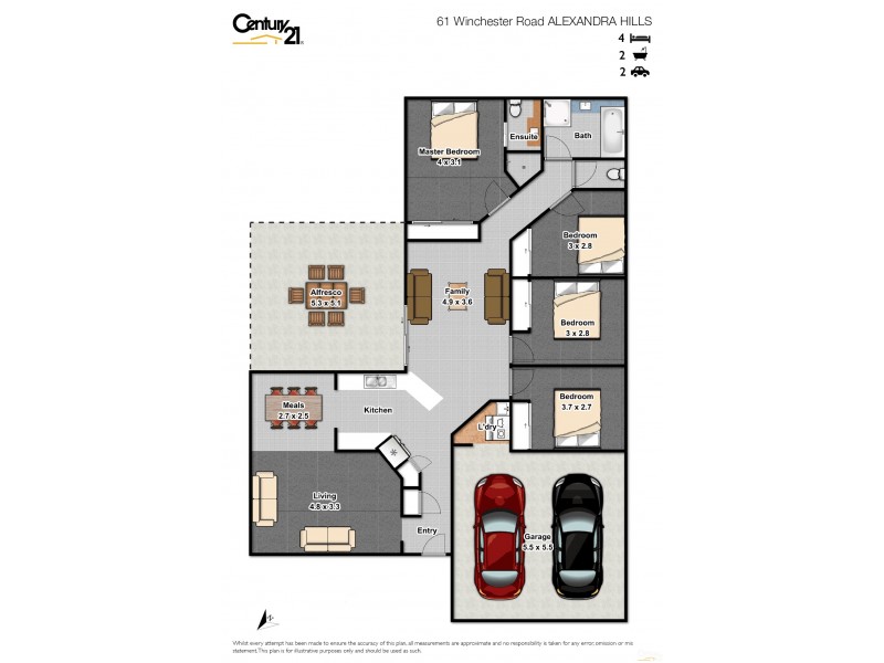 61 Winchester Road, Alexandra Hills QLD 4161 Floorplan