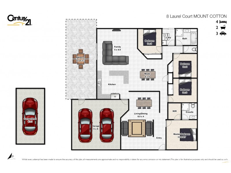 8 Laurel Court, Mount Cotton QLD 4165 Floorplan