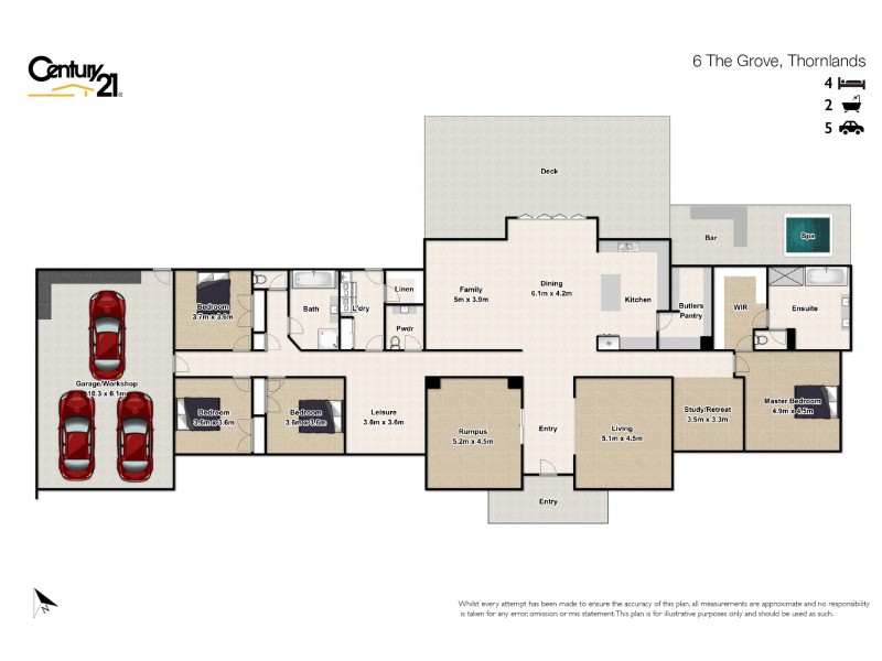 6 The Grove, Thornlands QLD 4164 Floorplan