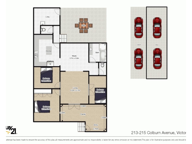 213-215 Colburn Avenue, Victoria Point QLD 4165 Floorplan