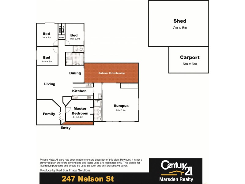 247 Nelson Street, Kearneys Spring QLD 4350 Floorplan