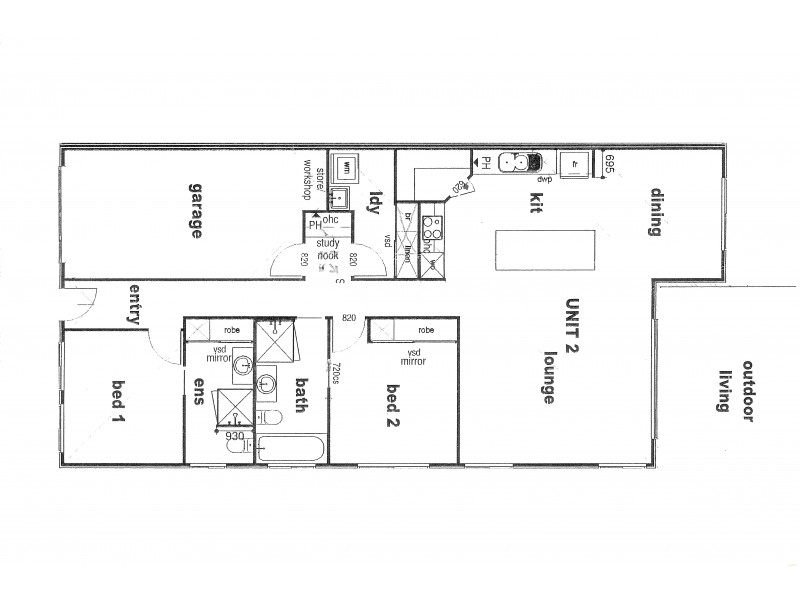 1/9 McMorrow Street, Kearneys Spring QLD 4350 Floorplan