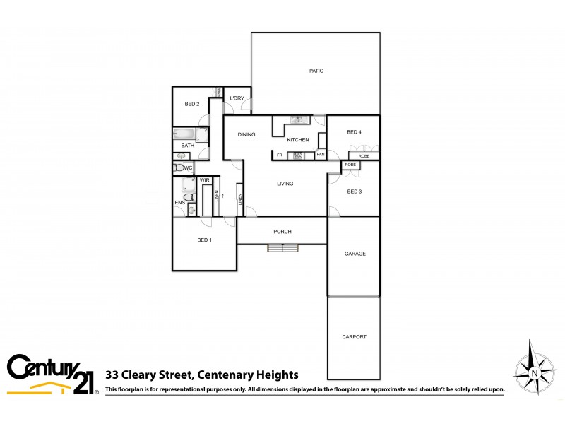 33 Cleary Street, Centenary Heights QLD 4350 Floorplan