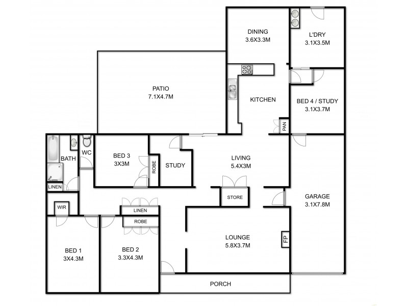 14 Smithfield Street, Harristown QLD 4350 Floorplan