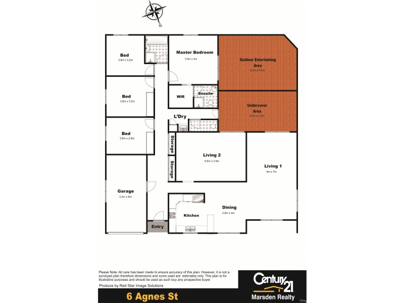 6 Agnes Street, Centenary Heights QLD 4350 Floorplan