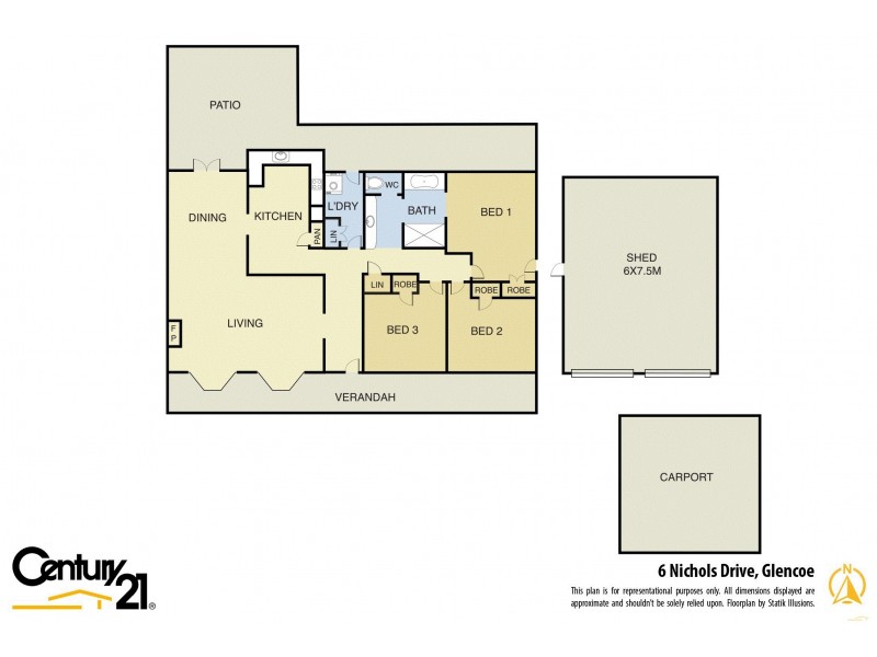 6 Nichols Drive, Glencoe QLD 4352 Floorplan