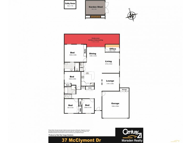 37 McClymont Drive, Rangeville QLD 4350 Floorplan