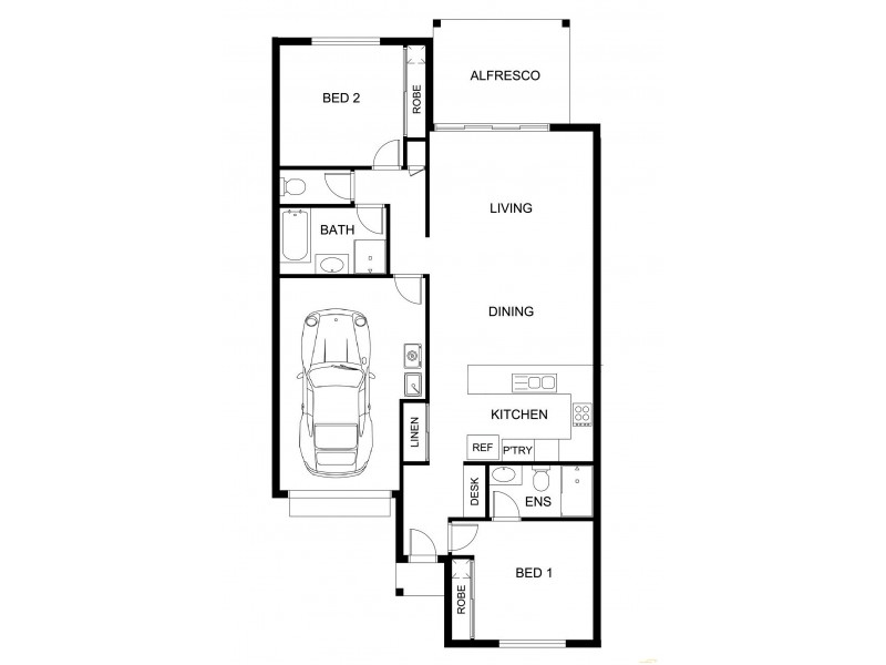 2/74 Kalimna Drive, Kleinton QLD 4352 Floorplan