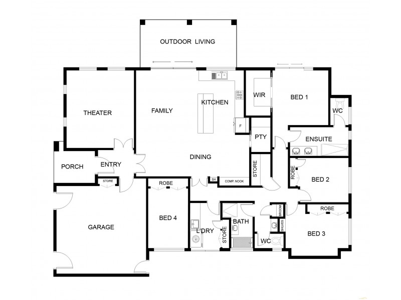 518 Hume Street, Middle Ridge QLD 4350 Floorplan